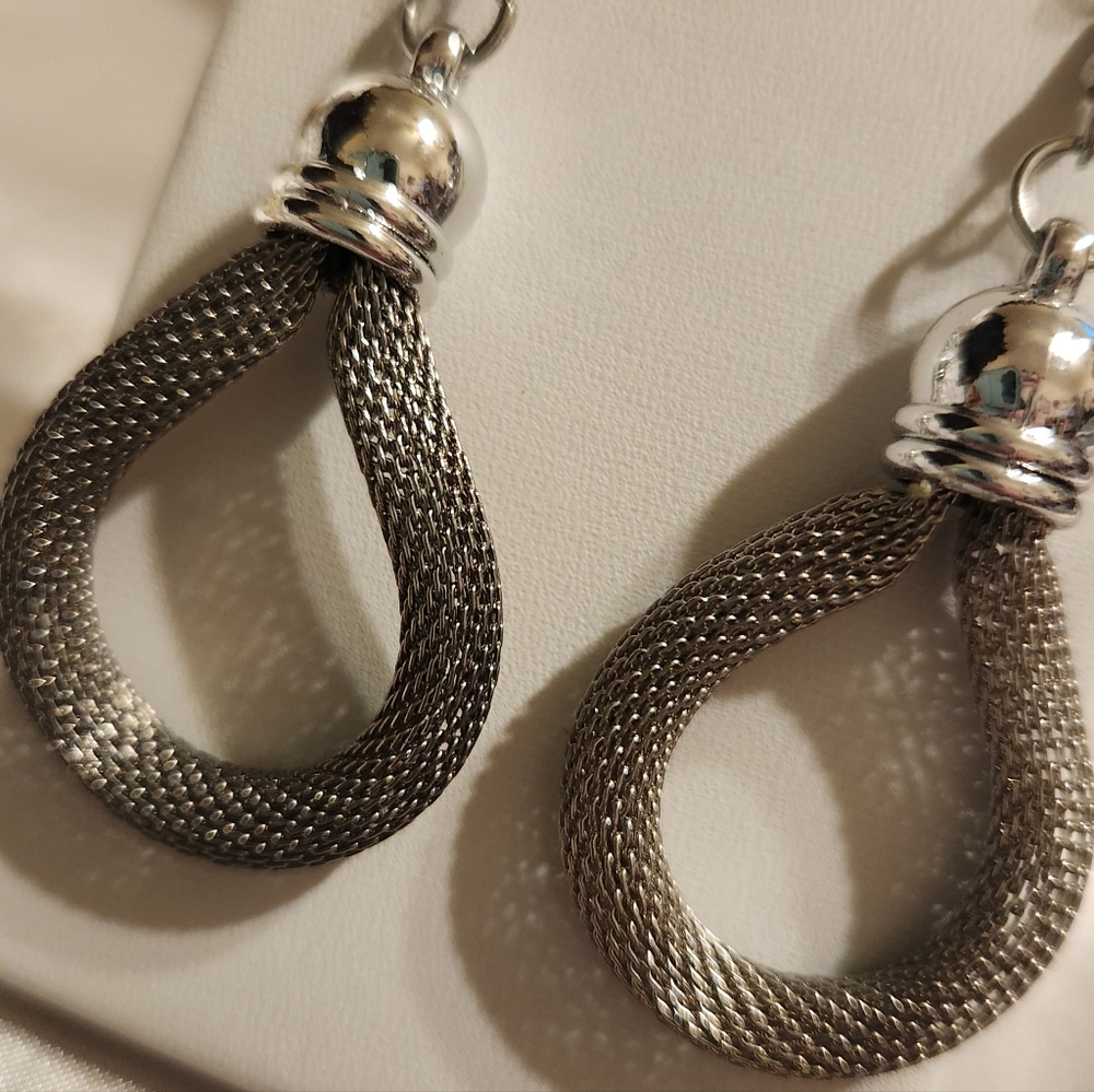 Silver Braided Necklace | Vintage | Y2K - Picture 5 of 5